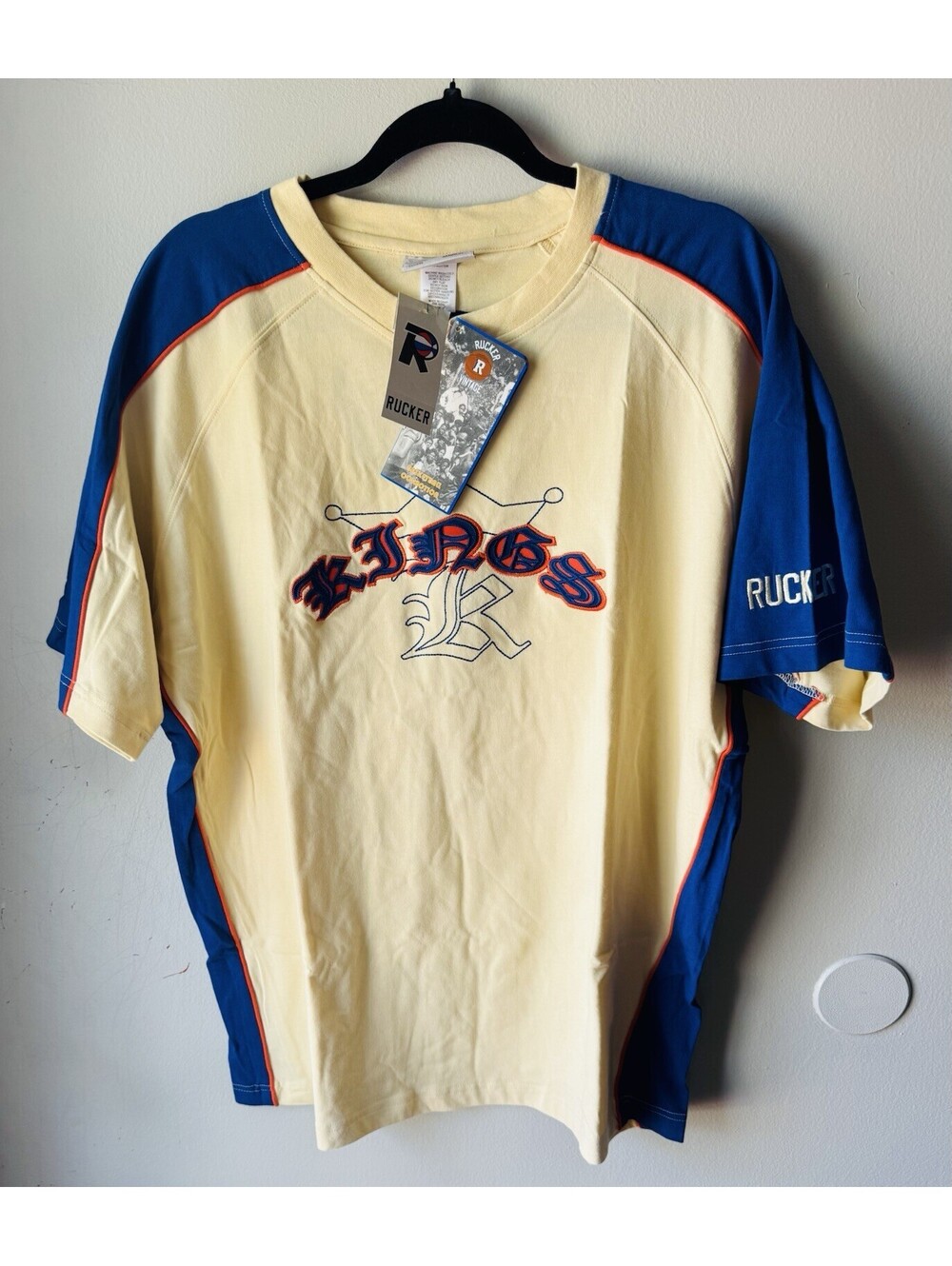 Rucker Vintage Kings Harlem New York Baseball-Style T-Shirt XL Multi-Color